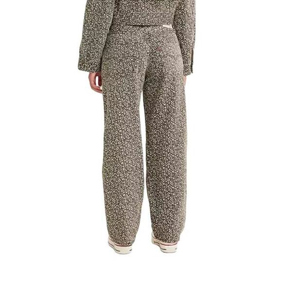 Levi's Black White Floral Baggy Dad Wellthread High Rise Straight Jeans Size 26 - Picture 4 of 16